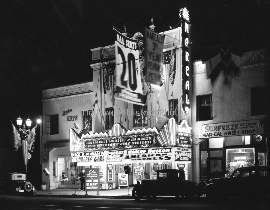 Marcal Theater 1937 Showing Godless Girl 6021 Hollywood Blvd..jpg